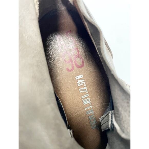 A.S.98 Laken Lug Sole Bootie Big Buckle Chocolate Sz 7 - Picture 4 of 7